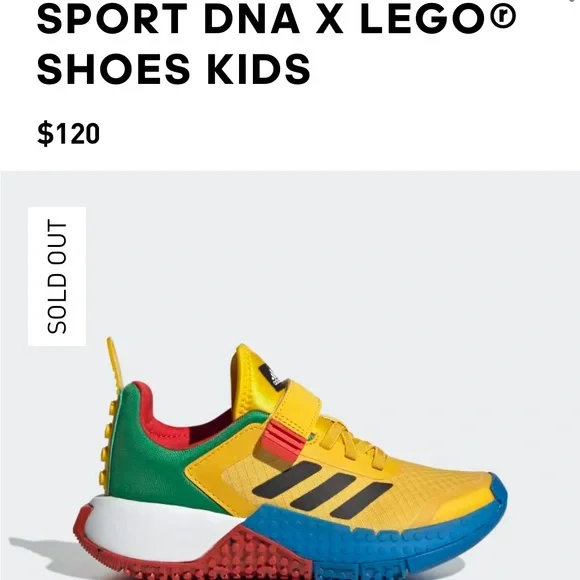 adidas Kids' Sneakers in Yellow, Blue, and Red LEGO x Adidas - Picture 2 of 6